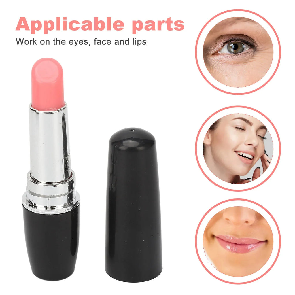 Lipstick Vibrating Face Massager Wand – Portable Eye Tool Facial Massage Wand Qme Default Title