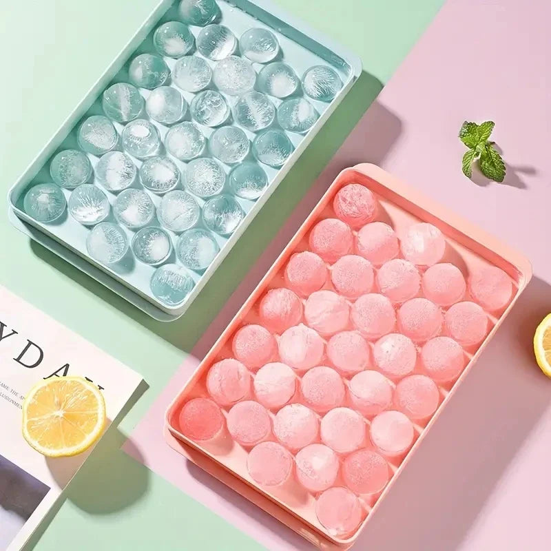 33-Cavity Ice Ball Mold Tray – Whiskey & Popsicle Maker Ice Ball Mold Tray Qme