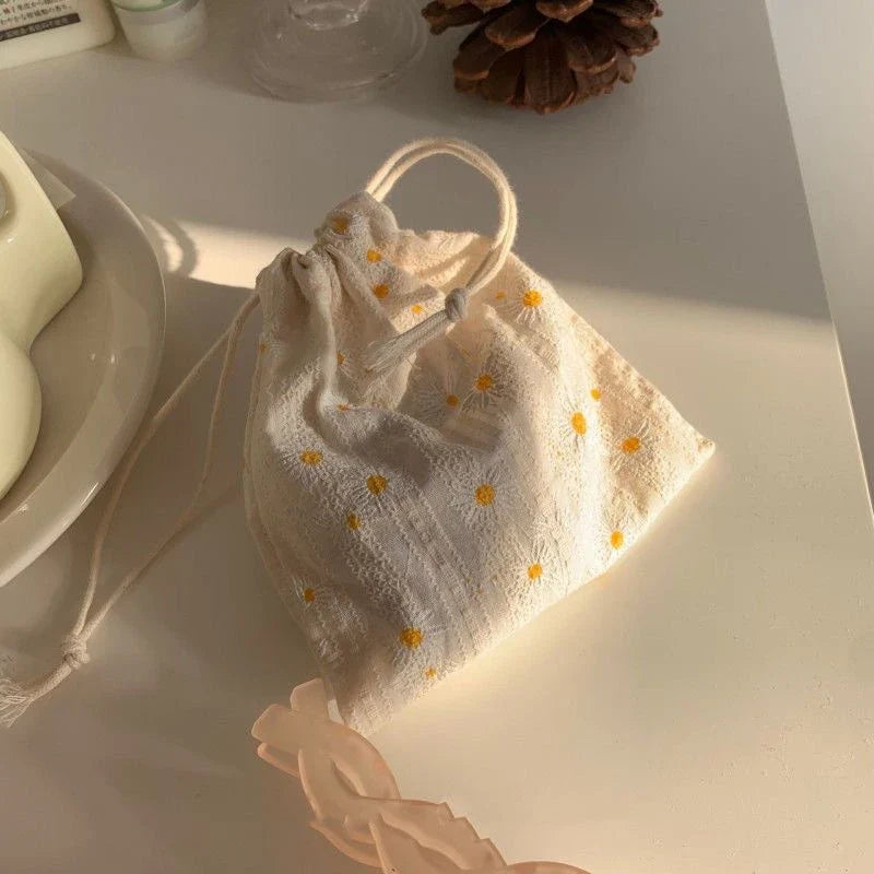 DIY Drawstring Pouch – Dust-Proof Travel Bag for Jewelry & Cosmetics Drawstring Pouch Bag Qme