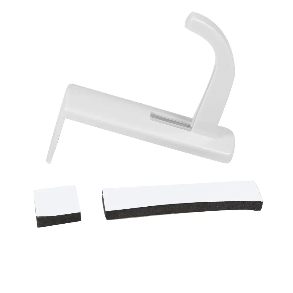 Stick-On Monitor Headphone Hanger & Earphone Stand Headphone Hanger Stand Qme