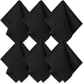 Microfiber Eyeglass Lens Cleaning Cloth – Double-Sided Lens Cleaning Cloth Qme Black 10Pcs