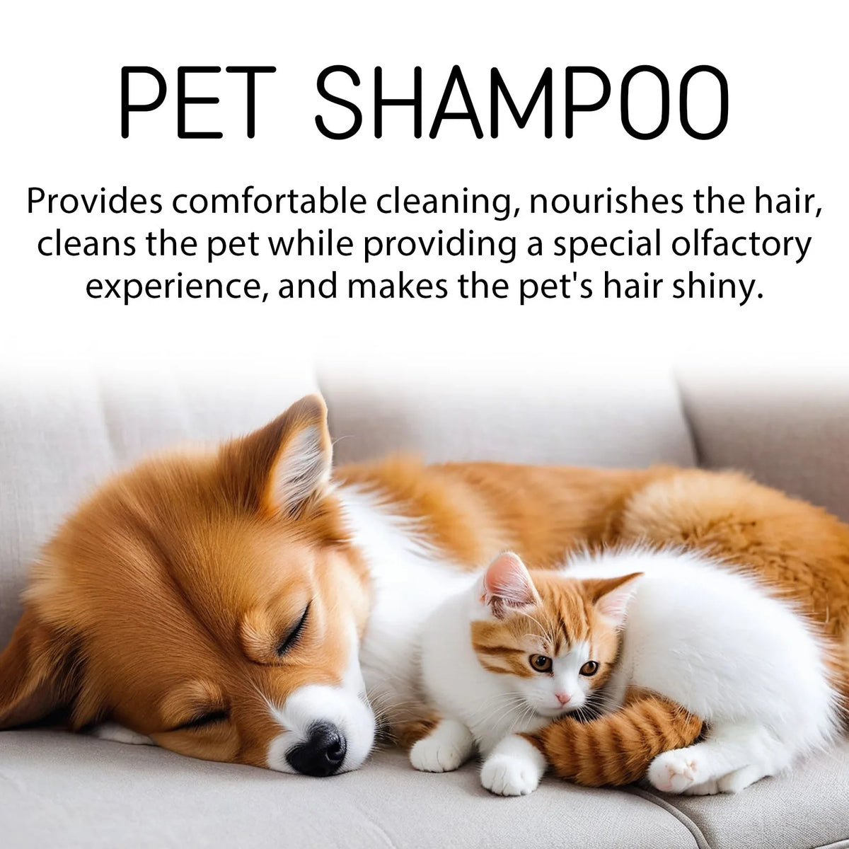 YEGBONG Pet Shampoo – Flea & Mite Defense, Coat Softening Pet Grooming Shampoo Qst