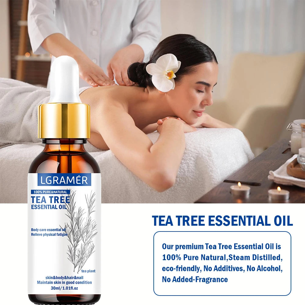 YOUNGCOME 30ml Pure Tea Tree Essential Oil for Aromatherapy Essential Oil Qst