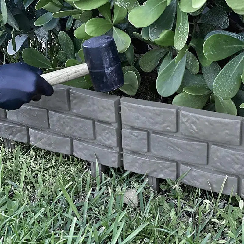 Stone Effect Garden Fence Panels – 4-Piece Weatherproof DIY Set Garden Fence Panels Qme China Mainland