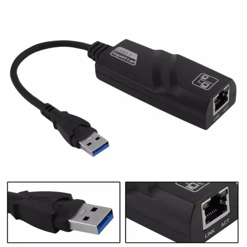 USB-C to RJ45 Gigabit Ethernet Adapter | 10/100/1000Mbps USB Ethernet Adapter Qme
