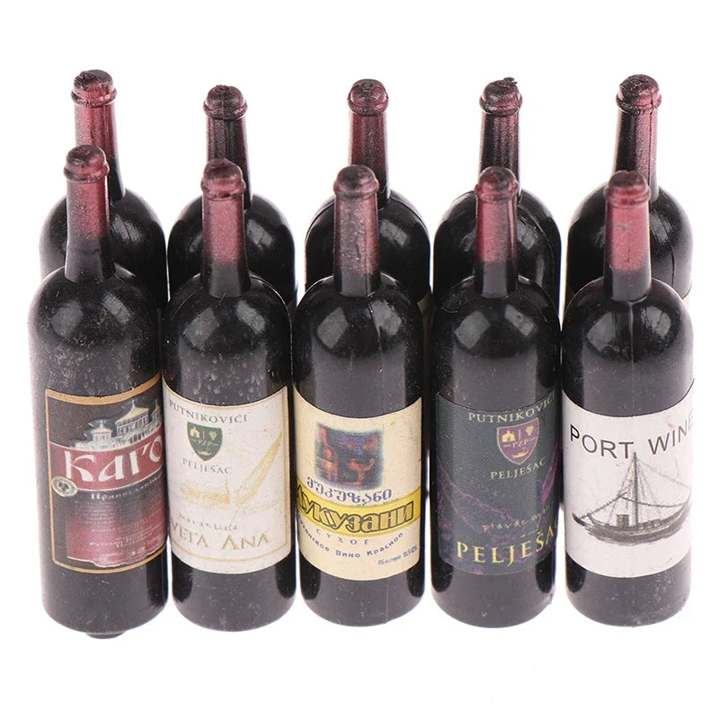 1:12 Dollhouse Miniature Wine Bottle Box Set – Doll Décor Dollhouse Miniature Qme One Size