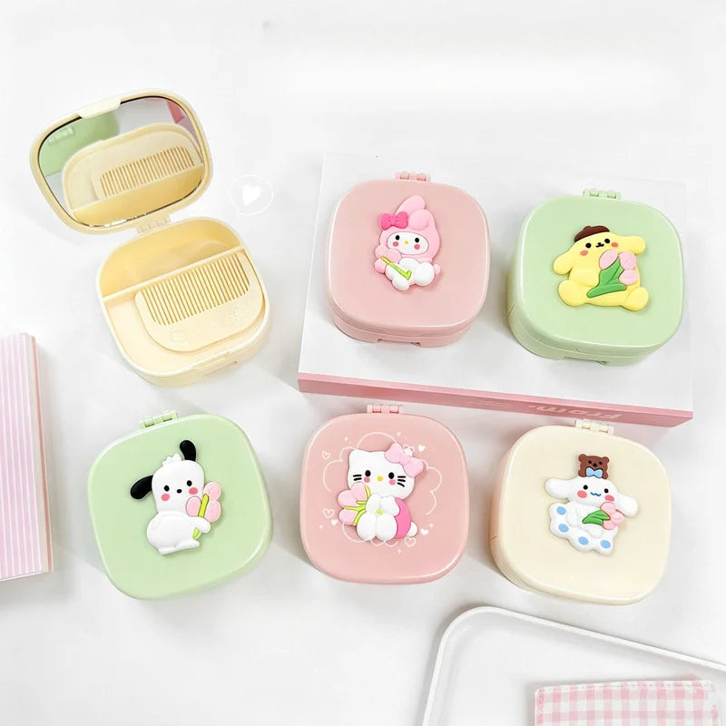 Hello Kitty Kuromi Portable Jewelry & Makeup Storage Box Jewelry Storage Box Qme