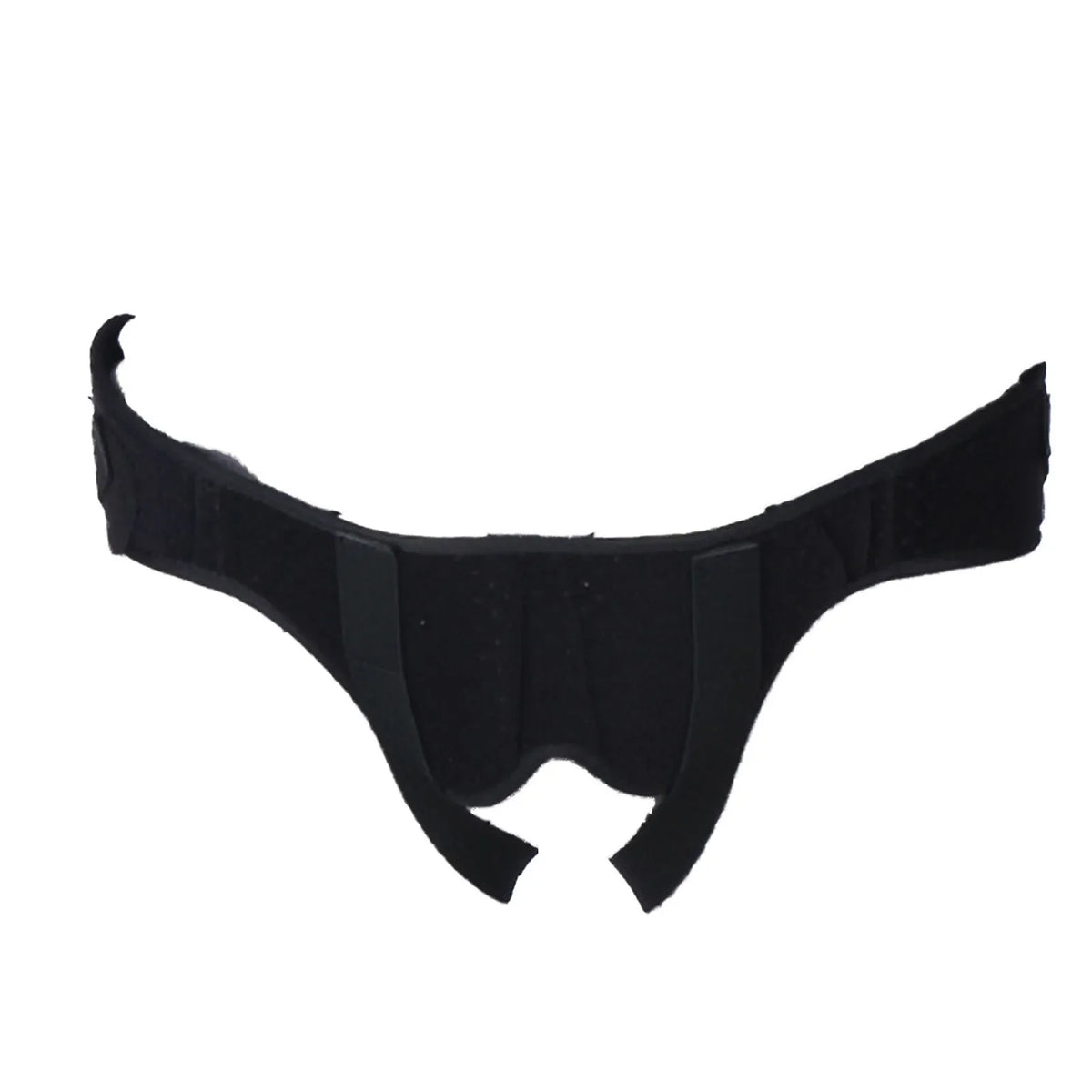 Men's Adjustable Groin Support Band with PU Foam Pad – Black Groin Support Band Qme black Medium