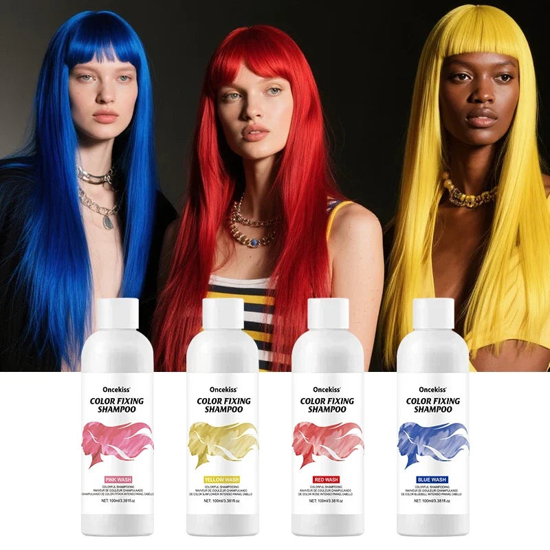 Semi-Permanent Hair Coloring Shampoo | Color, Shine & Nourish Hair Dye Shampoo Qme