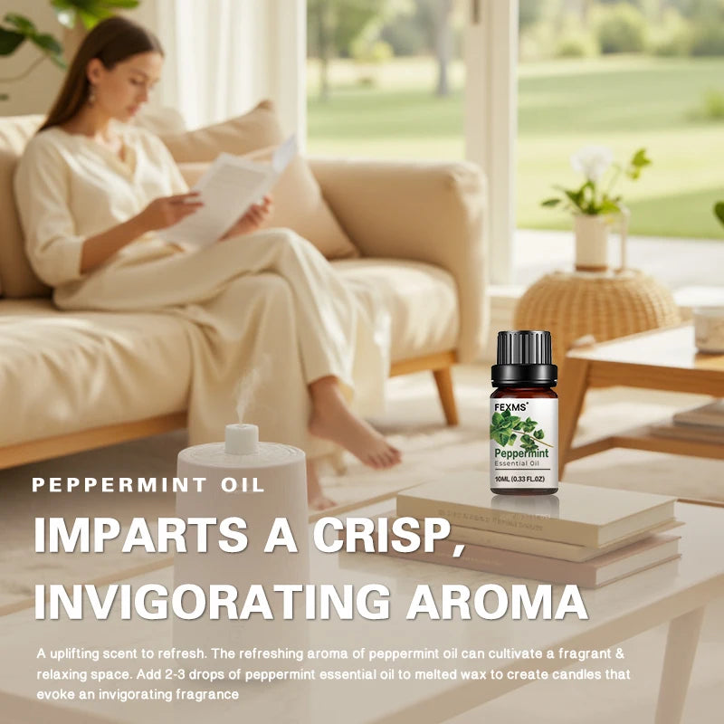 Peppermint Essential Oil – 100% Pure Natural Aromatherapy Essential Oil Qst