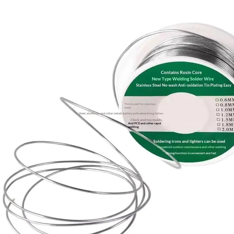 Low Temp Silver Core Solder Wire – Easy Melt Flux Welding Rod 20pc Solder Wire Qme