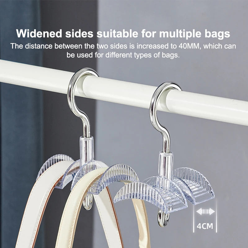 360° Rotating Bag Hook – No-Drill Wardrobe Hanger & Organizer Wardrobe Hook Organizer Qst