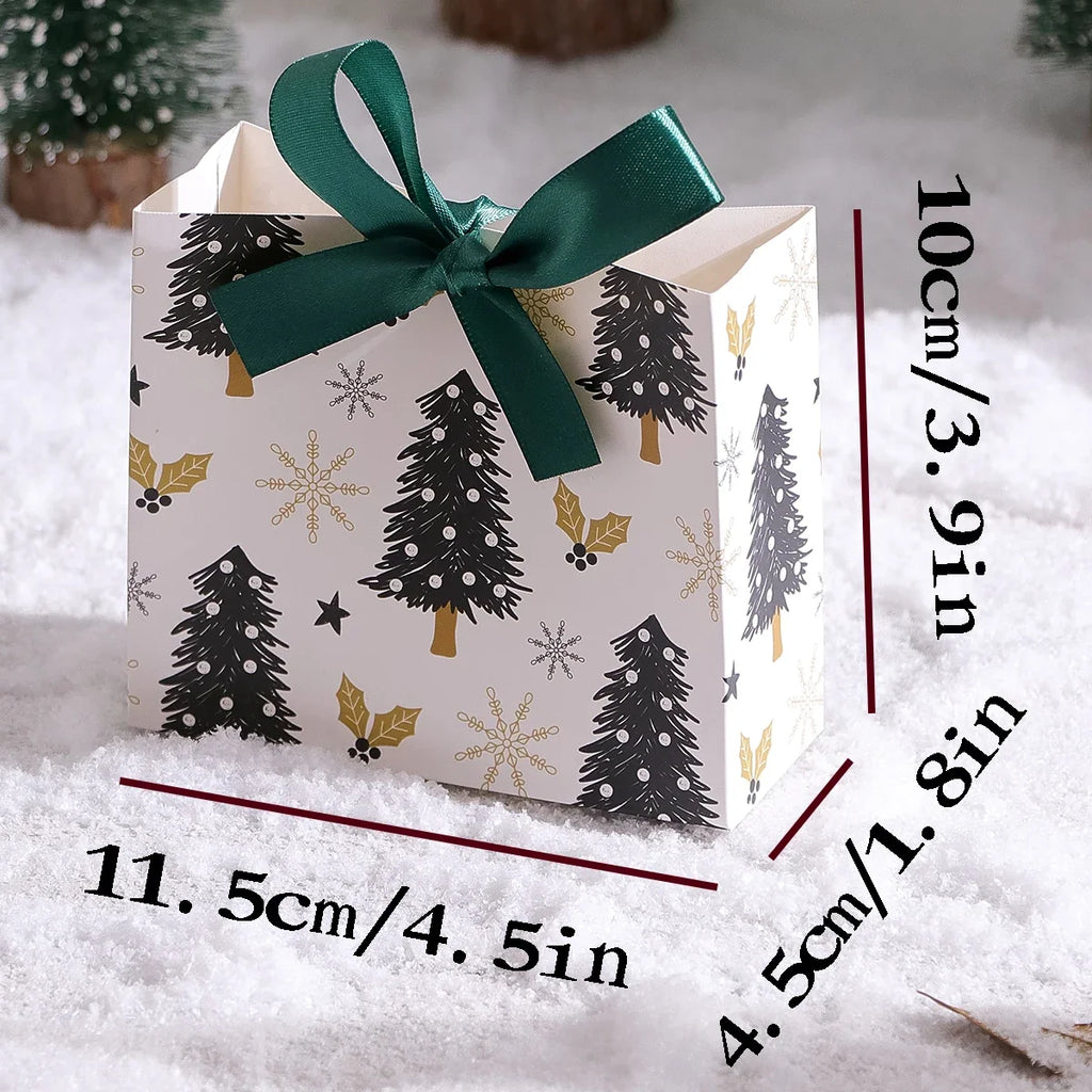 10-Pack Christmas Mini Gift Boxes & Holiday Bags | Assorted Patterns Christmas Gift Boxes Qme