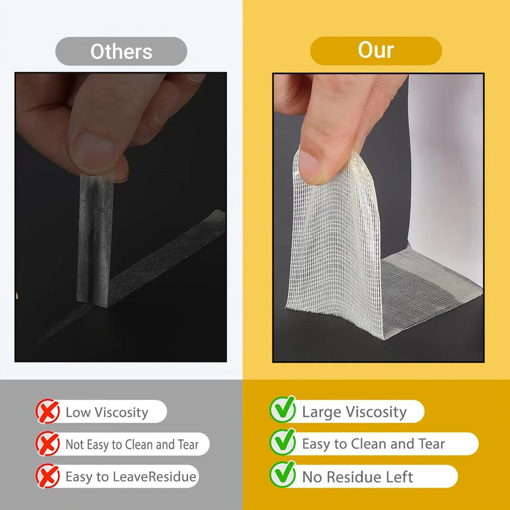 Transparent Double-Sided Adhesive Tape – Strong Fixation, 4 Widths Double-Sided Tape Qme