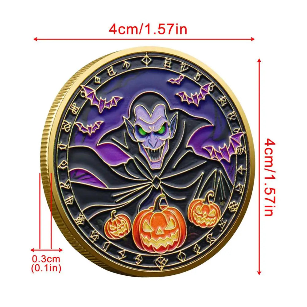 Halloween Metal Collector Coins – Party Decor & Treasure Hunt Novelty Collector Coins Qme B China Mainland