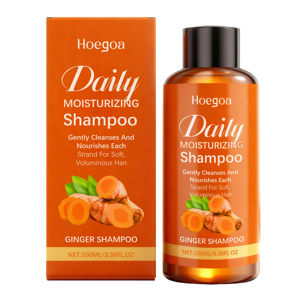 Hoegoa Ginger Herbal Shampoo – Hair Growth & Oil Control Herbal Hair Shampoo Qst 100ml Boxed