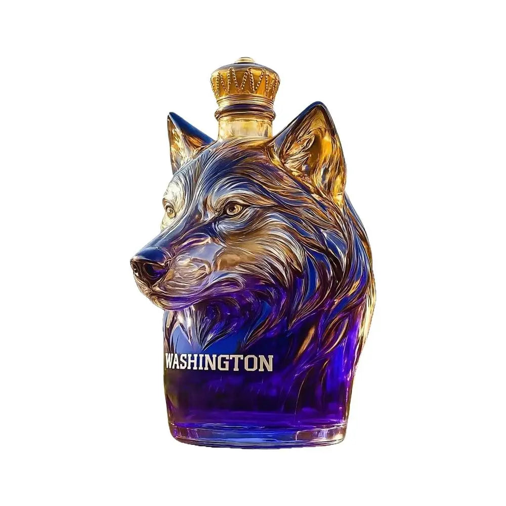 Dog Head Glass Alcohol Dispenser – Decorative Art Statue Glass Liquor Decanter Qme China Mainland Clear