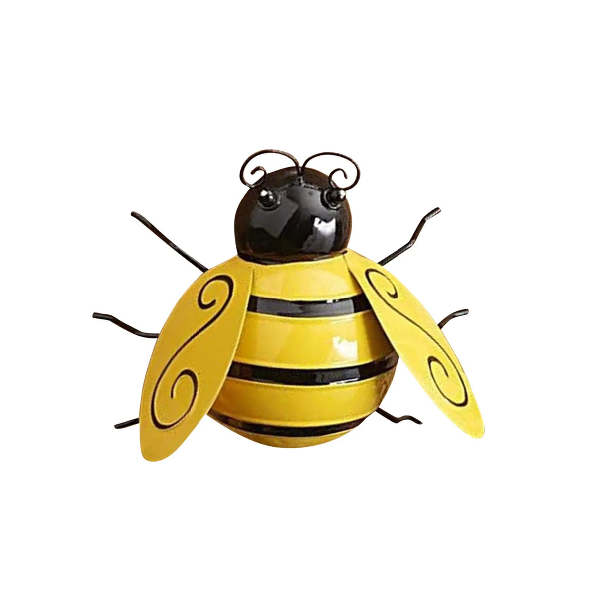 Bumble Bee Garden Sculptures – 4 Pc Outdoor Patio Yard Decor Garden Sculpture Set Qme