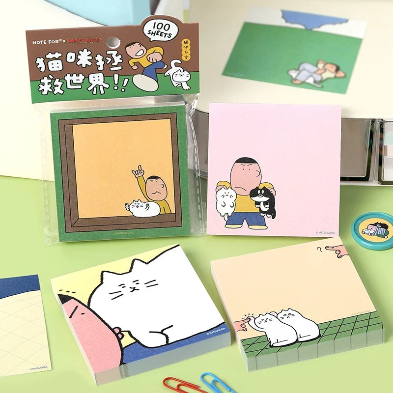 Kawaii Cartoon Memo Pads | Cute To-Do List Notepad – 7 Colors Kawaii Memo Notepad Qme