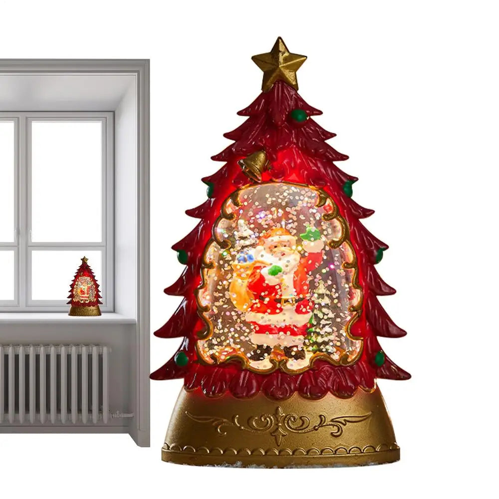 Battery-Operated Christmas Snow Globe Glowing Decoration Christmas Snow Globe Qme C China Mainland