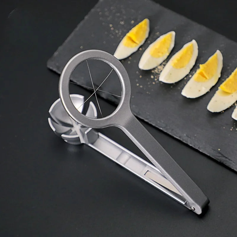 Stainless Steel Wire Egg Slicer – Manual Kitchen Tool Egg & Food Slicer Qme