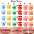 Fruity Lipstick Set 24pc – Moisturizing Bright Lip Color Care Lipstick Set Qme 24pcs