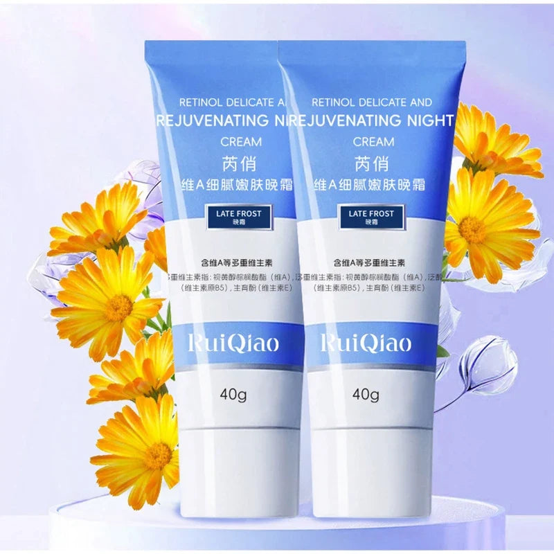Retinol Vitamin E Night Cream – Smooth Fine Lines & Wrinkles Anti-Aging Night Cream Qme