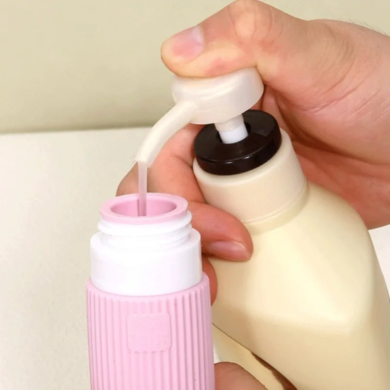 Silicone Travel Dispenser Bottles – Leakproof Refillable 90ml Travel Dispenser Bottles Qme