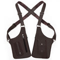 Men's Retro Underarm Satchel – Multi-functional Outdoor Bag Men's Shoulder Satchel Qme Brown
