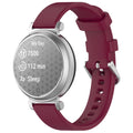 Garmin Lily 2 Silicone Watch Strap | Soft Replacement Band Silicone Watch Strap Qme wine red For Garmin Lily 2