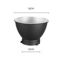 18cm Reflector Diffuser Dish for Bowens Mount Studio Flash Studio Light Modifier Qme Black