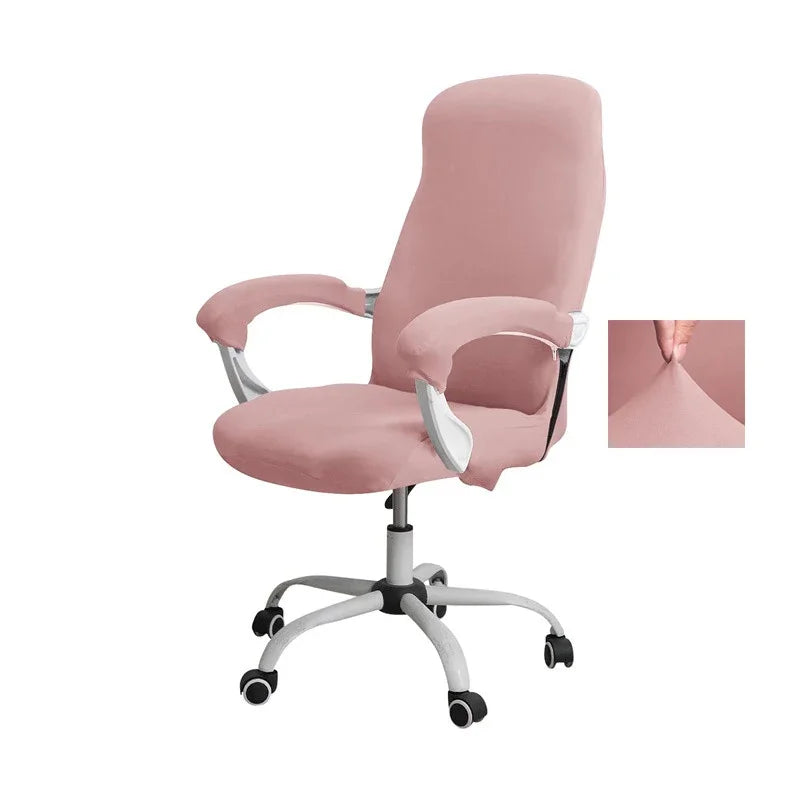 Stretchable Office Chair Cover – Mid & High Back Universal Fit Chair Slipcover Qst