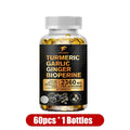 Turmeric Curcumin with BioPerine, Garlic & Ginger Supplement Herbal Supplement Qst 1 Bottles 60pcs