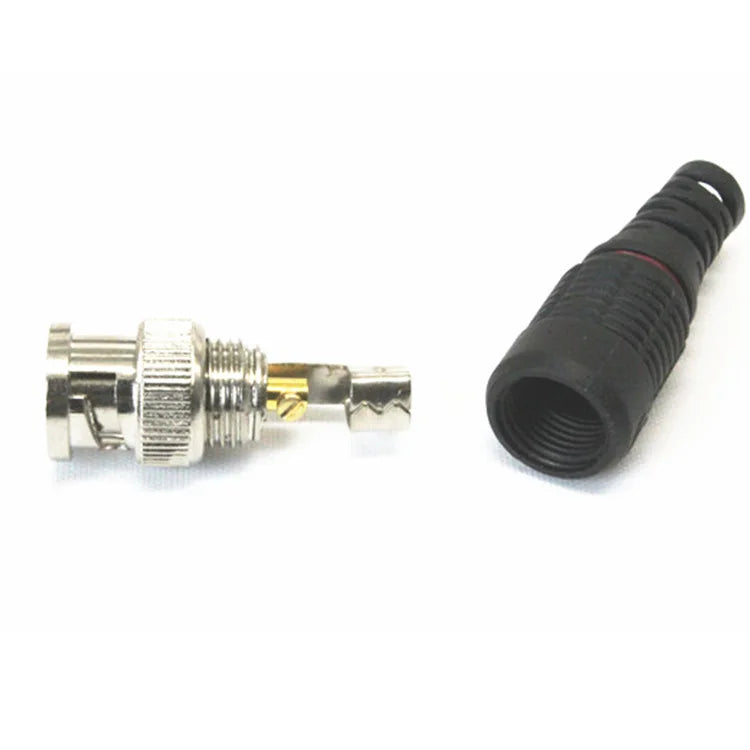 BNC Male Solderless Right-Angle Video Connector 20pcs | CCTV BNC Video Connector Qme