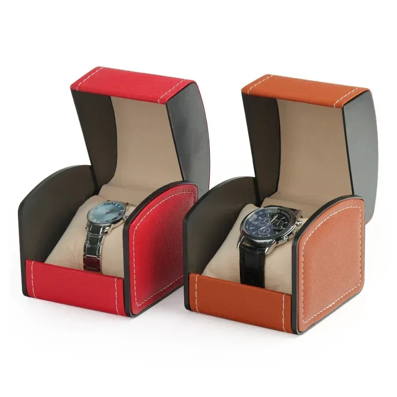 Portable PU Leather Watch Box Organizer – Men & Women Watch Box Organizer Qme