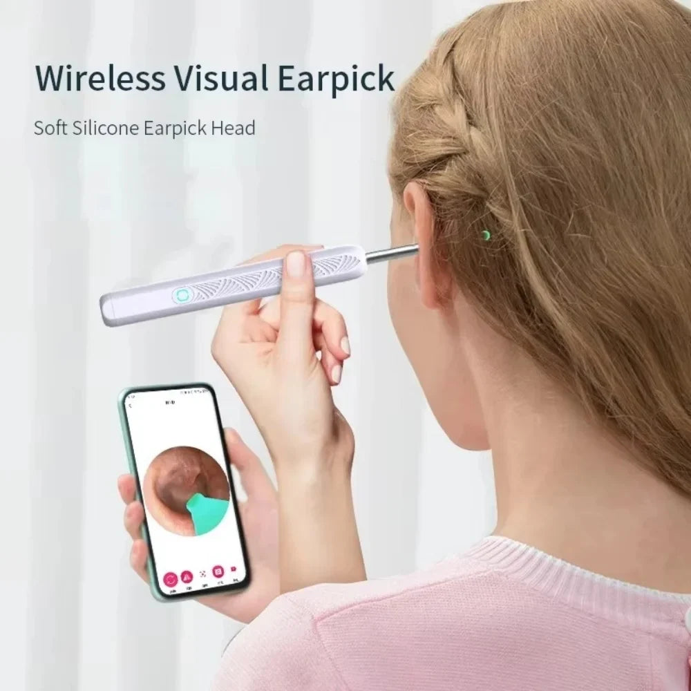 Smart Visual Ear Cleaner HD Camera WiFi USB | App-Controlled Ear Cleaning Tool Qme