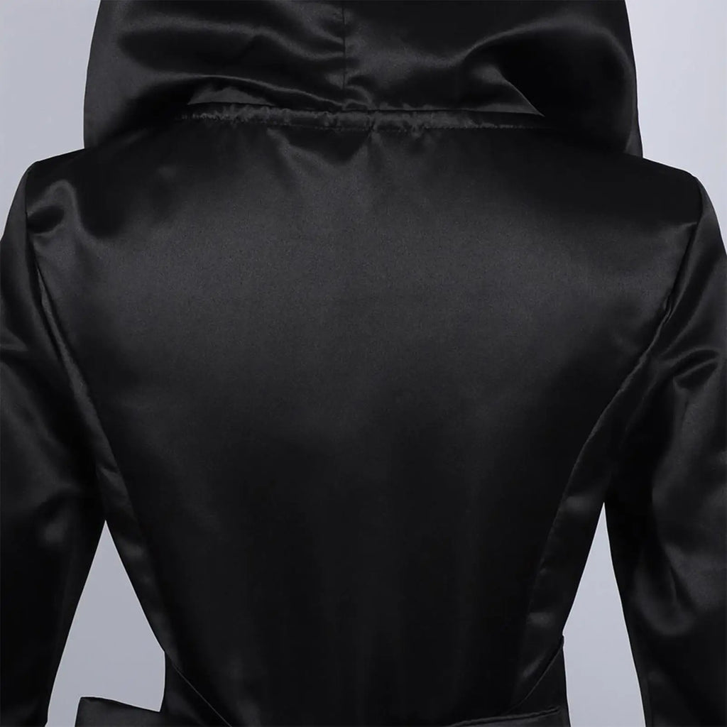 Witch Costume Black Gothic Dress with Hood | Halloween Outfit Halloween Costume Dress Qme