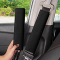 Car Seat Belt Shoulder Pads – Soft Cushioned Covers 2-Pack Seat Belt Cover Qme Blue