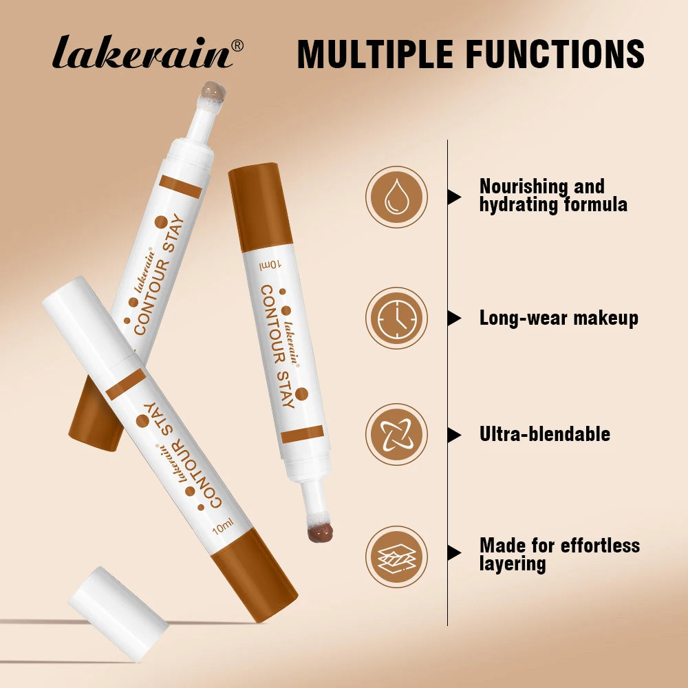 Lakerain Liquid Contour Pen – 3D Sponge Tip Contour Stick Liquid Contour Pen Qst