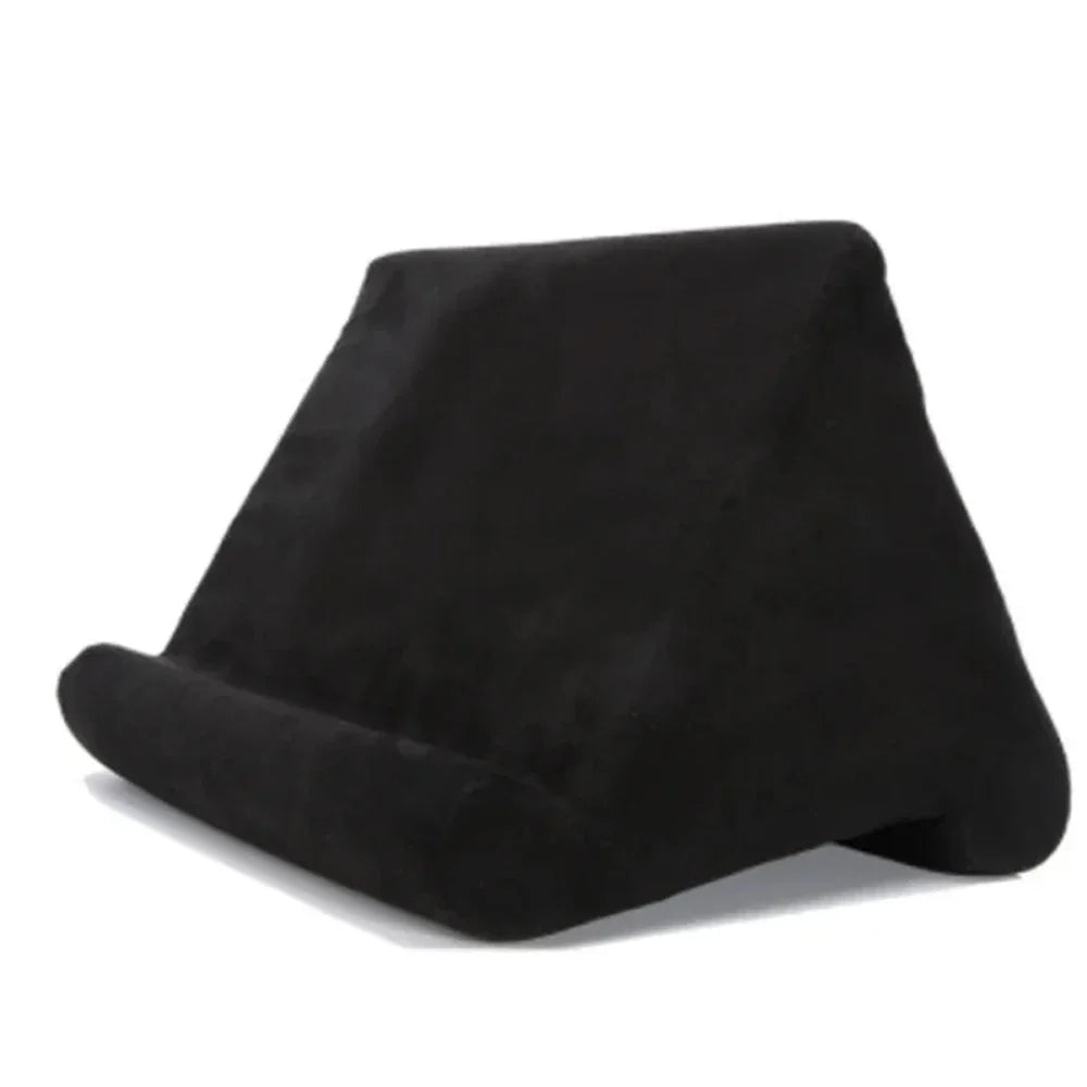 Sponge Pillow Tablet Stand Holder – Multi-Angle Soft Pad Tablet Pillow Stand Qme Black
