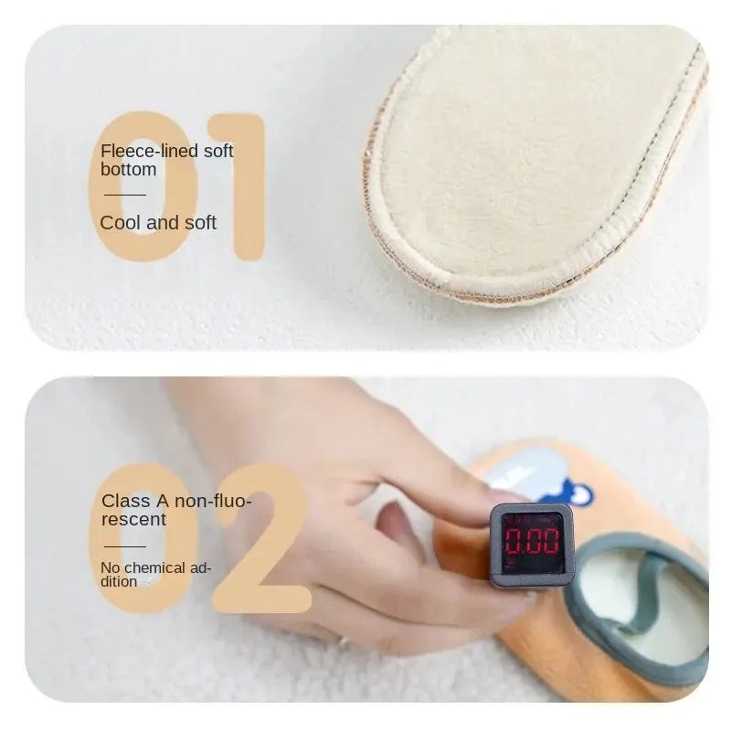 Baby Anti-Slip Socks Newborn Warm Crib Floor Shoes Rubber Sole Baby Grip Socks Qme
