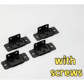 2-in-1 Iron Fixed Fastener Insert | L-Shaped 90° Connector Furniture Fastener Bracket Qme Black