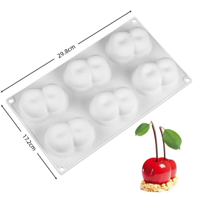 Cherry Design Food-Grade Silicone Chocolate & Mousse Mold Silicone Baking Mold Qme A1