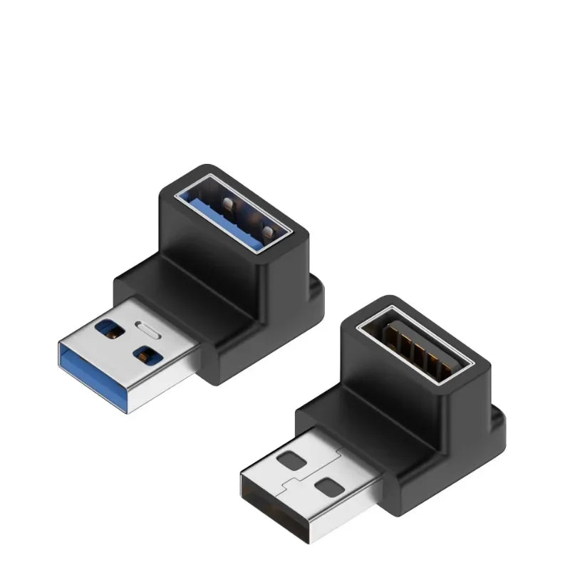 90 Degree USB 3.0 Right Angle Adapter – Upward Male to Female USB Angle Adapter Qme