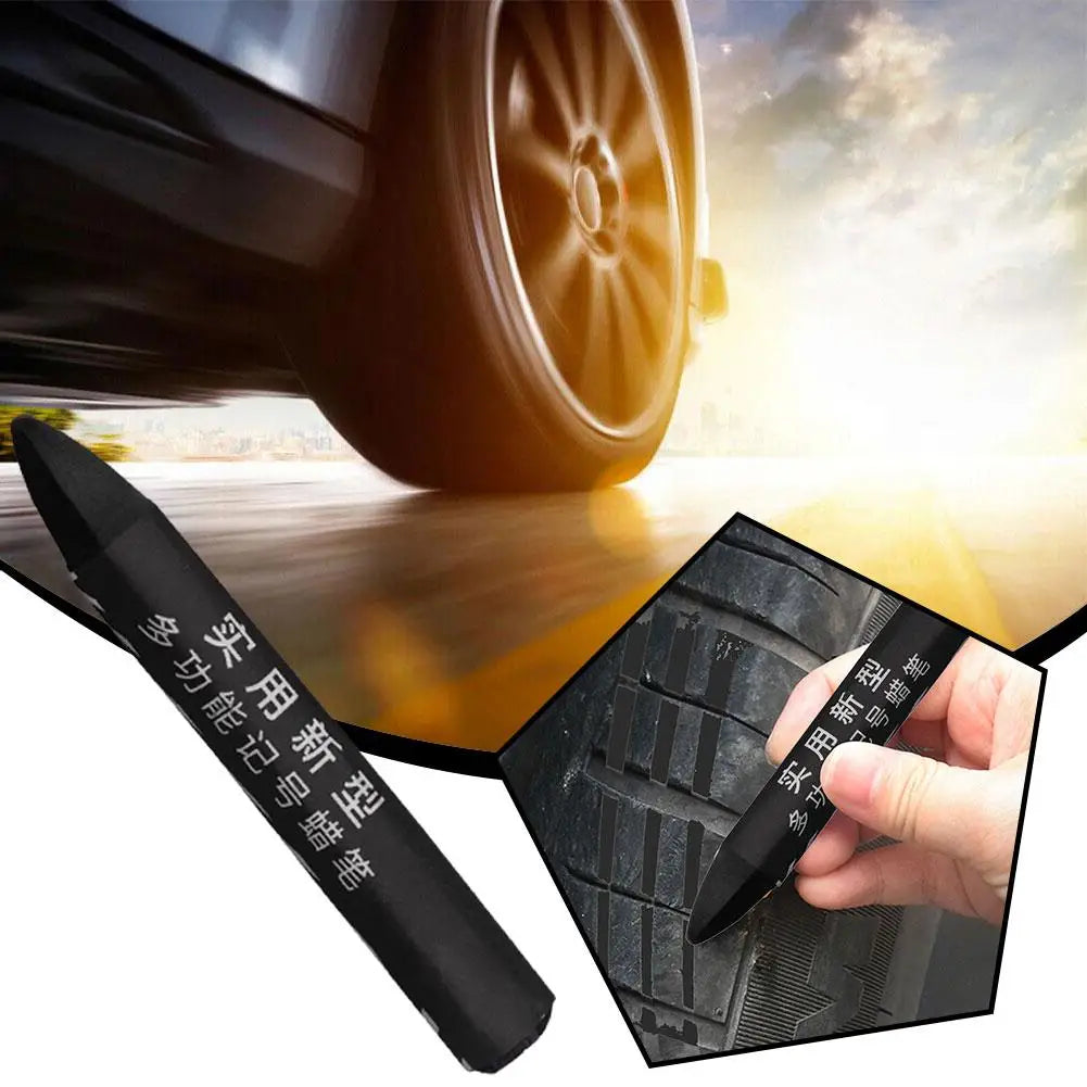 Tire Crayon Marker – Oil & Water Resistant, 4 Colors | Qme Tire Marking Crayon Qme
