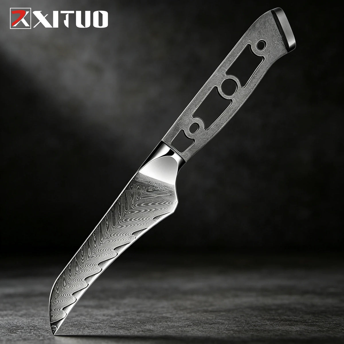 XITUO Damascus Steel DIY Knife Blank Set 1–6 Piece Kit Damascus Knife Blank Set Qst Fruit Knife
