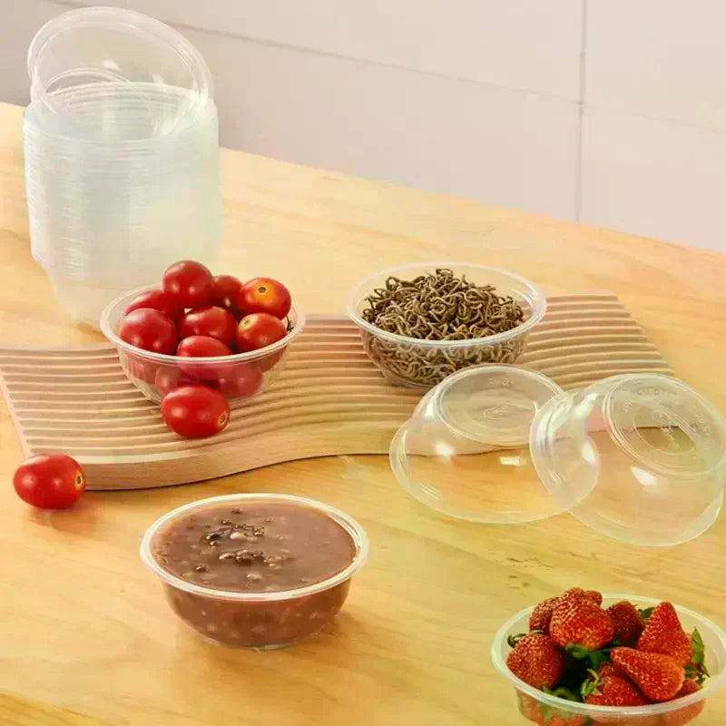 Disposable Clear Heavy Duty PP Bowls – Ice Cream & Dessert Disposable Plastic Bowls Qme