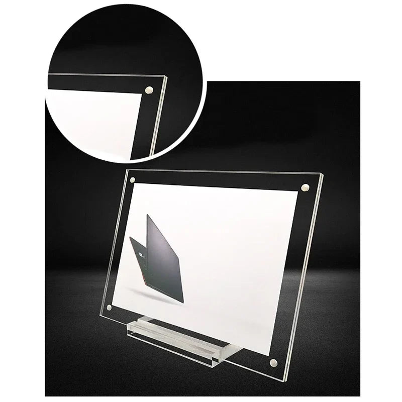 Acrylic Display Stand – Photo Frame & Table Card Sign | 5 Colors Acrylic Display Stand Qme