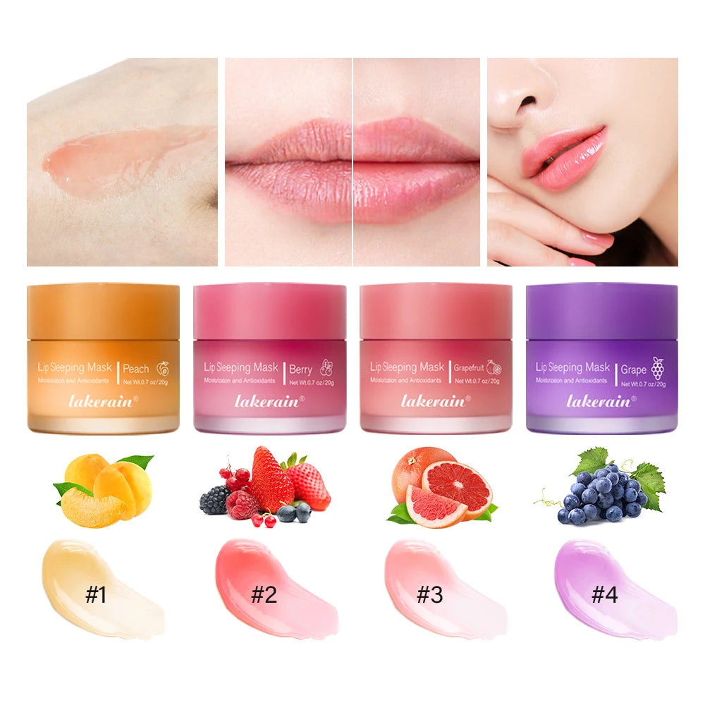 Lakerain 20g Sleeping Lip Mask – Overnight Moisturizing Lip Care Lip Sleeping Mask Qst