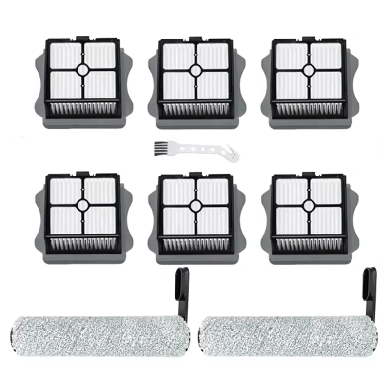 Tineco Floor One S5 / S5 Pro 9-Piece Replacement Brush & Filter Kit Vacuum Replacement Kit Qst